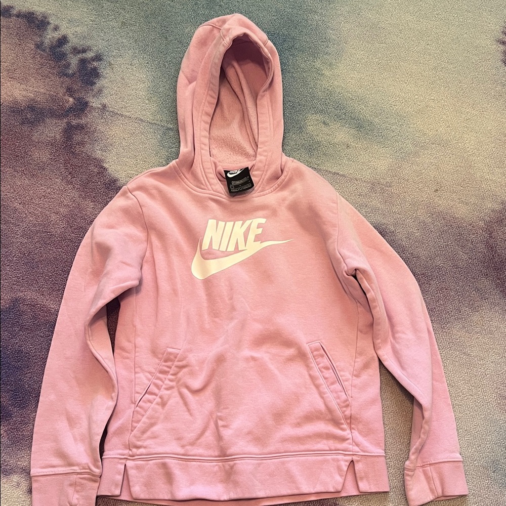Girls Nike Light Pink Pullover Hoodie